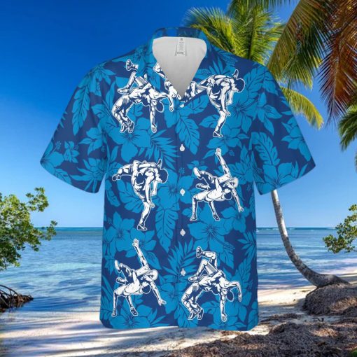 I May Start Talking About Wrestling Navy Blue Unisex Hawaiian Shirts