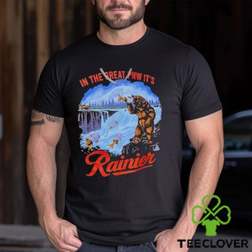 I N The Great Pnw It’s Rainier Brown Bears Hunt Salmon T hoodie, sweater, longsleeve, shirt v-neck, t-shirt