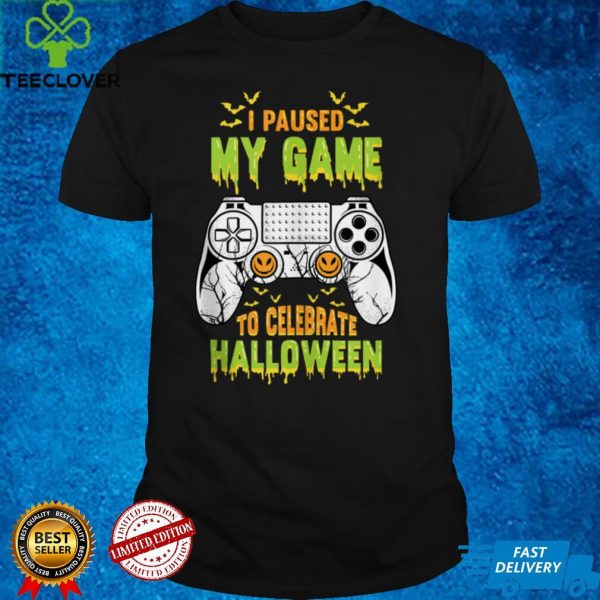 I Paused My Game To Celebrate Halloween Funny Gamers Costume Tank Top