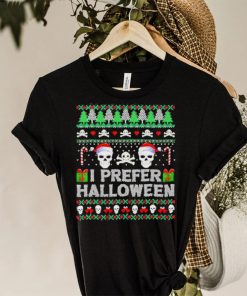 I Prefer Halloween Over Xmas Skull Ugly shirt