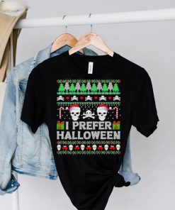 I Prefer Halloween Over Xmas Skull Ugly shirt