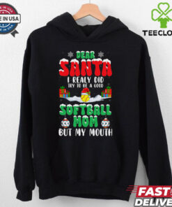 I Really Try To Be A Good Softball Mom Christmas Softball Softball T Shirt Recovered 1 I Really Try To Be A Good Softball Mom Christmas Softball Softball T Shirt Recovered