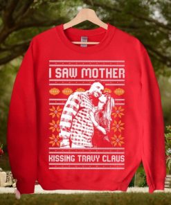 I Saw Mother Kissing Travis Kelce Christmas Sweater 1 I Saw Mother Kissing Travis Kelce Christmas Sweater