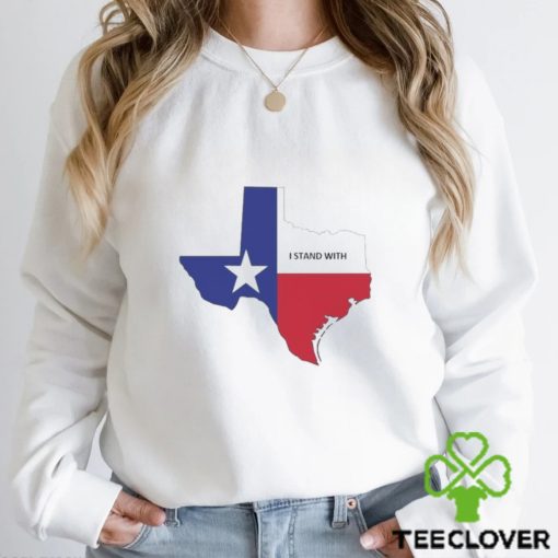 I Stand With Texas Map Shirt