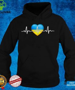 I Stand With Ukraine Heartbeat Ukrainian Flag with Heart T Shirt 1 I Stand With Ukraine Heartbeat Ukrainian Flag with Heart T Shirt