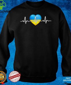 I Stand With Ukraine Heartbeat Ukrainian Flag with Heart T Shirt 2 I Stand With Ukraine Heartbeat Ukrainian Flag with Heart T Shirt