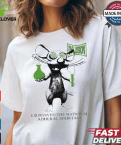 I Survived The National Adderal Shortage Dylusion Lab Rat t shirt