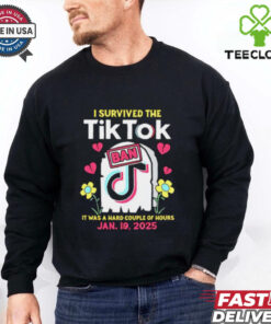 I Survived The Tiktok Ban it was a hard couple of hours shirt