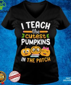 I Teach The Cutest Pumpkins In The Patch Teacher Halloween T Shirt 1