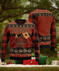 I Tried To Be Good But Then I Went Camping Ugly Christmas Sweater