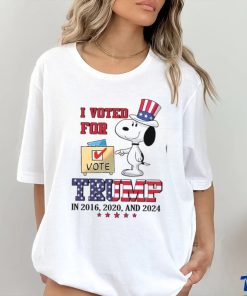 I VOTED FOR TRUMP IN 2016, 2020 AND 2024 Unisex T Shirt
