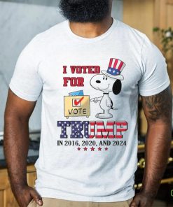 I VOTED FOR TRUMP IN 2016, 2020 AND 2024 Unisex T Shirt