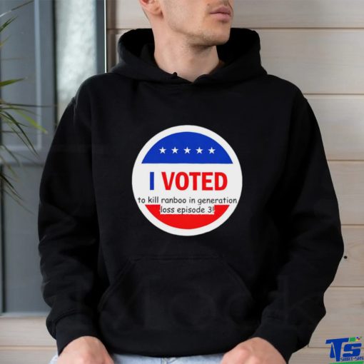 I Voted to kill Ranboo in generation loss episode 3 logo shirt