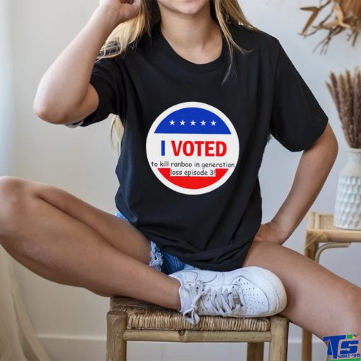 I Voted to kill Ranboo in generation loss episode 3 logo shirt