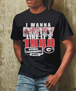 I Wanna Party Like It’s 1980 National Championships Georgia Bulldogs Shirt