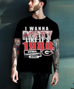 I Wanna Party Like It’s 1980 National Championships Georgia Bulldogs Shirt 2 I Wanna Party Like It’s 1980 National Championships Georgia Bulldogs Shirt