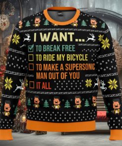 I Want To Break Free Queen Ugly Christmas Sweater