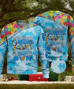 I Wear Blue For My Son Autism Awareness 3D Full Print Ugly Sweater Christmas Gift Sweater