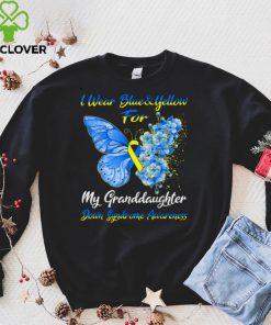 I Wear Blue & Yellow For My Granddaughter Down Syndrome T Shirt 3 I Wear Blue & Yellow For My Granddaughter Down Syndrome T Shirt