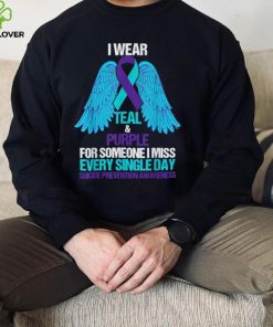 I Wear Teal And Purple For Someone Suicide Prevention T Shirt 1 I Wear Teal And Purple For Someone Suicide Prevention T Shirt