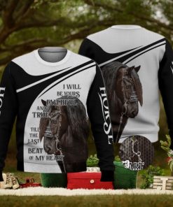 I Will Be Your Faithful Black Horse 3D Full Print Ugly Sweater Christmas Gift Sweater