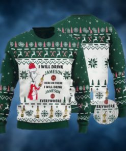 I Will Drink Jameson Everywhere Christmas Ugly Sweater