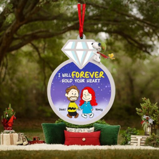 I Will Forever Hold Your Heart, Personalized Ornament, Christmas Gifts