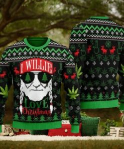 I Willie Love Christmas Willie Bond Weed Ugly Christmas Sweater