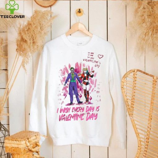 I Wish Every Day Is Valentine Day Joker & Harley Quinn Happy Valentine’s Day T hoodie, sweater, longsleeve, shirt v-neck, t-shirt