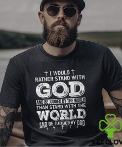 I Would Rather Stand With God Back Print Casual Short Sleeve T shirt 3 I Would Rather Stand With God Back Print Casual Short Sleeve T shirt