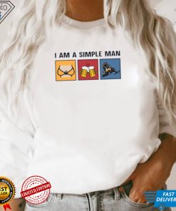 I am a simple man snowmbile beer T Shirt