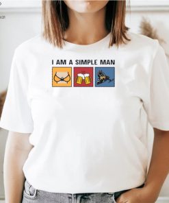 I am a simple man snowmbile beer T Shirt