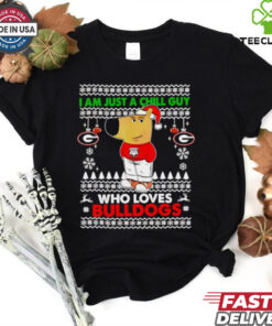 I am just a Chill Guy who loves Georgia Bulldogs ugly Christmas shirt