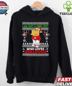 I am just a Chill Guy who loves Georgia Bulldogs ugly Christmas shirt