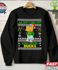 I am just a Chill Guy who loves Oregon Ducks ugly Christmas shirt