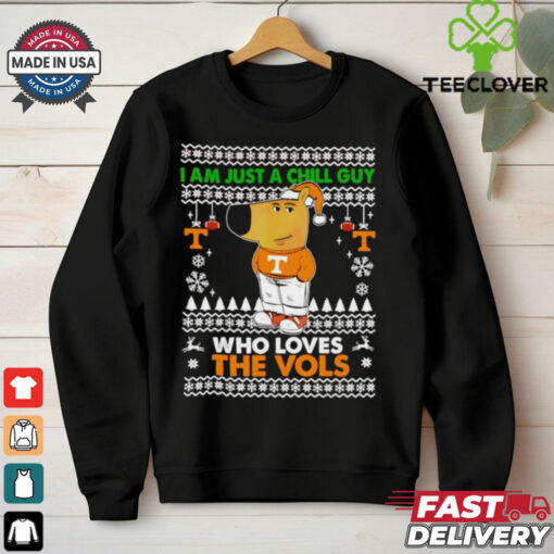 I am just a Chill Guy who loves The Vols ugly Christmas shirt