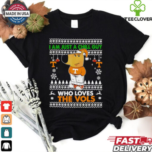 I am just a Chill Guy who loves The Vols ugly Christmas shirt