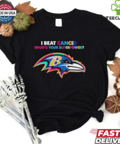 I beat cancer what’s your superpower Baltimore Ravens shirt