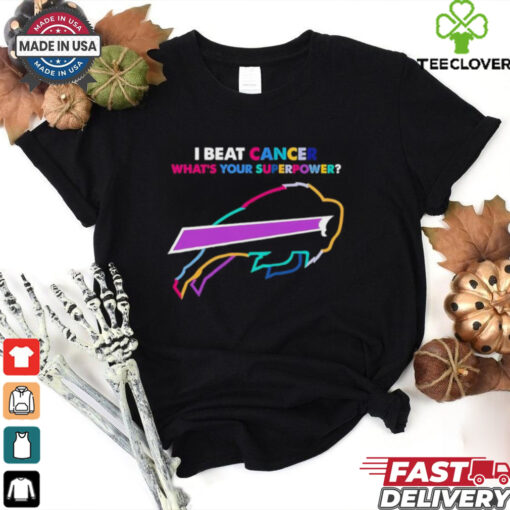 I beat cancer what’s your superpower Buffalo Bills shirt