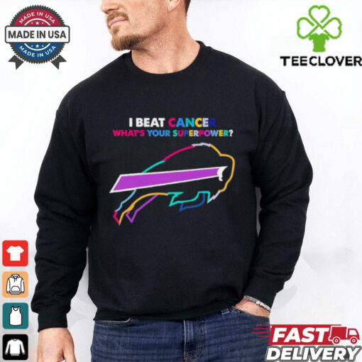 I beat cancer what’s your superpower Buffalo Bills shirt