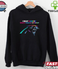 I beat cancer what’s your superpower Carolina Panthers shirt