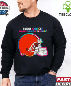 I beat cancer what’s your superpower Cleveland Browns shirt