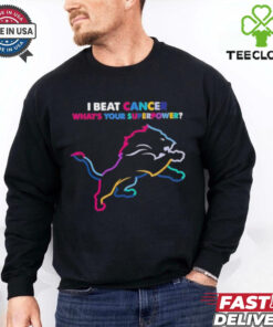 I beat cancer what’s your superpower Detroit Lions shirt