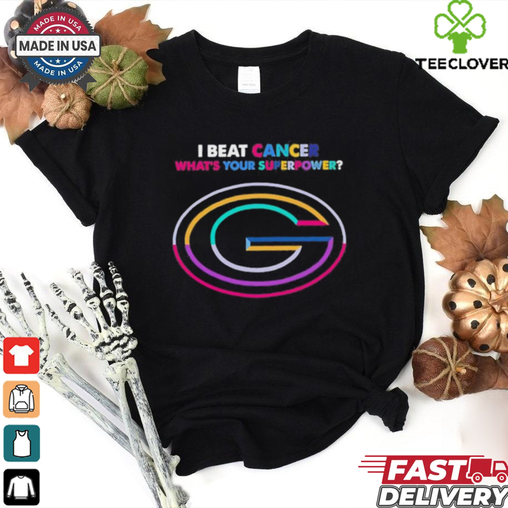 I beat cancer what’s your superpower Green Bay Packers shirt I beat cancer what’s your superpower Green Bay Packers shirt