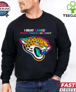 I beat cancer what’s your superpower Jacksonville Jaguars shirt