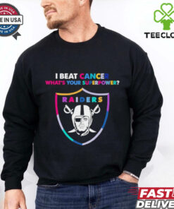 I beat cancer what’s your superpower Las Vegas Raiders shirt