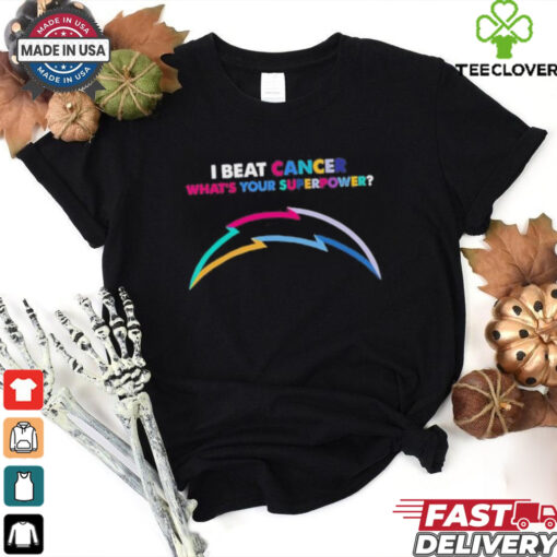 I beat cancer what’s your superpower Los Angeles Chargers shirt