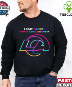 I beat cancer what’s your superpower Los Angeles Rams shirt