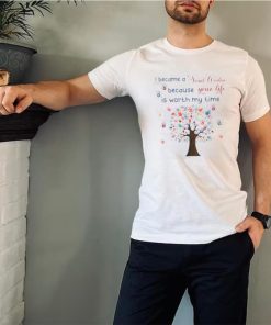 I became a social worker because your life tree hands retro T Shirt