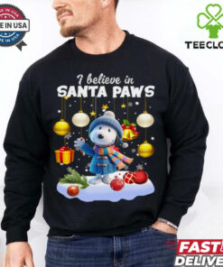 I believe in santa paws christmas shirt 1 I believe in santa paws christmas shirt